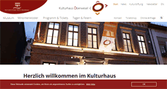 Desktop Screenshot of kulturhaus-oberwesel.de